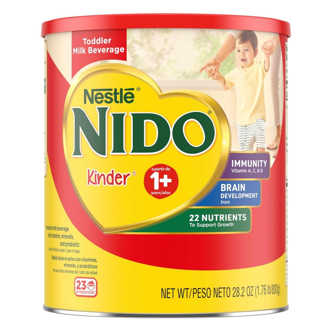 Nido NESTLE Kinder 1+ Powdered Milk Beverage 1.76 lb. Canister